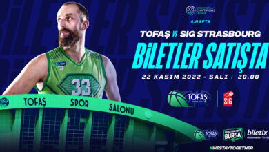 Photo of TOFAŞ – SIG Strasbourg biletleri satışta